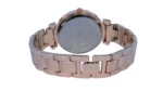 Michael Kors Rose Gold Black Dial Watch with Crystal Bracelet